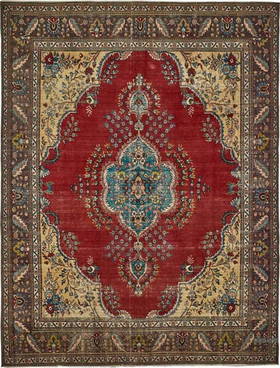 El Dokuma Vintage Halı - 301 cm x 388 cm