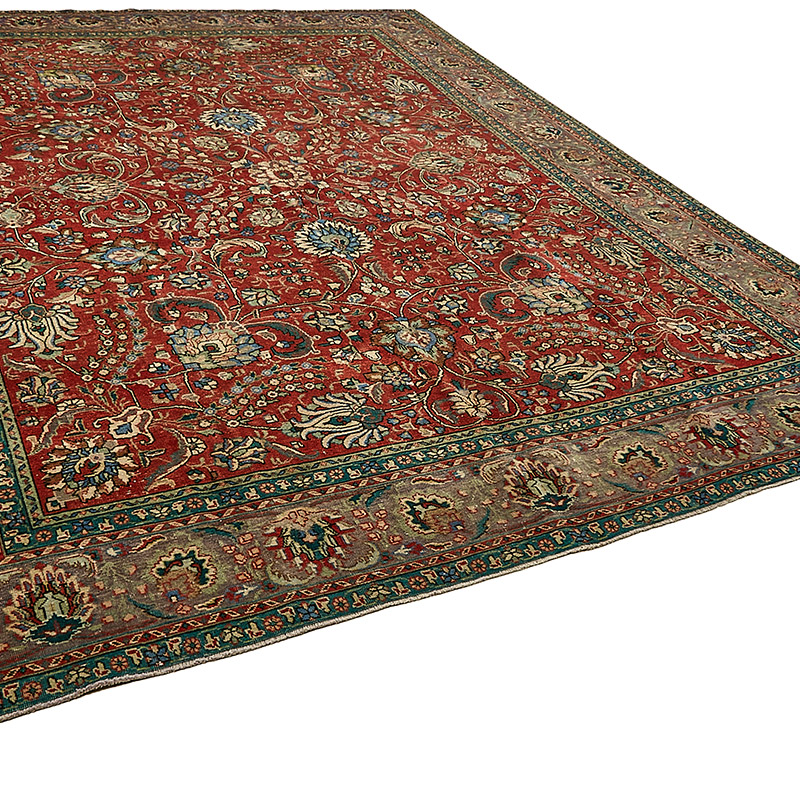 El Dokuma Vintage Halı - 290 cm x 379 cm - K0091125