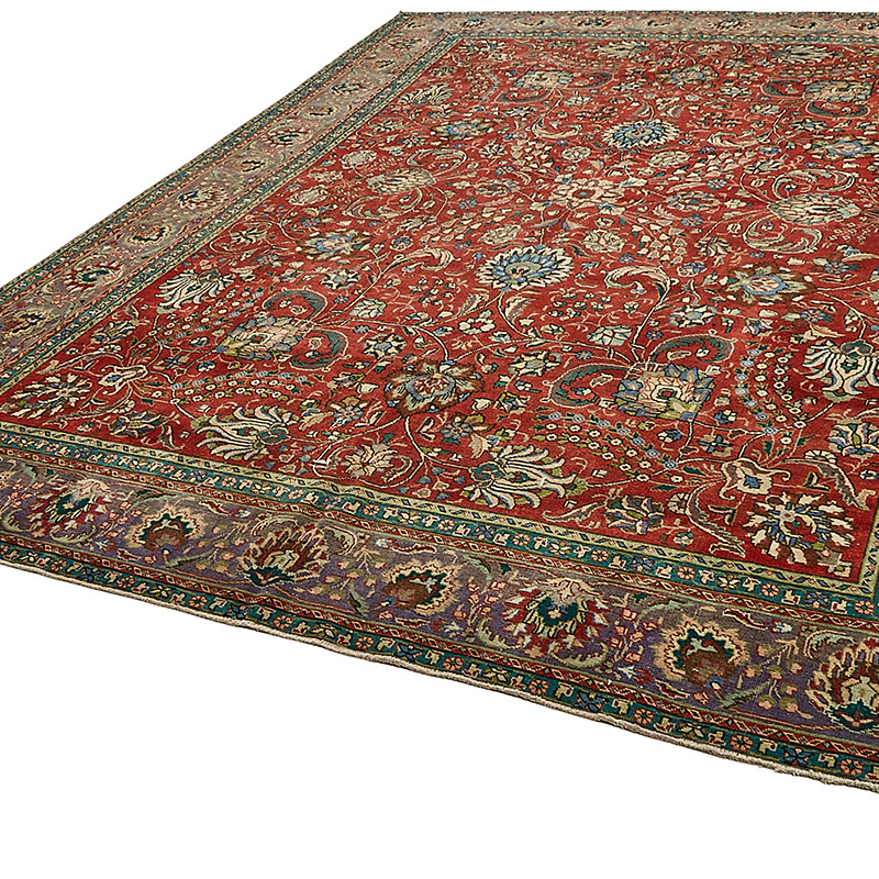 El Dokuma Vintage Halı - 290 cm x 379 cm - K0091125