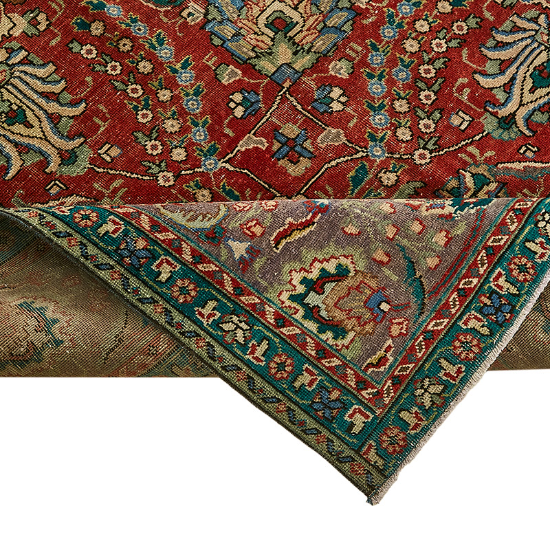 El Dokuma Vintage Halı - 290 cm x 379 cm - K0091125