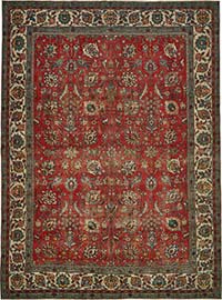 Vintage Hand-Knotted Oriental Rug - 9' 2" x 12' 8" (110" x 152")