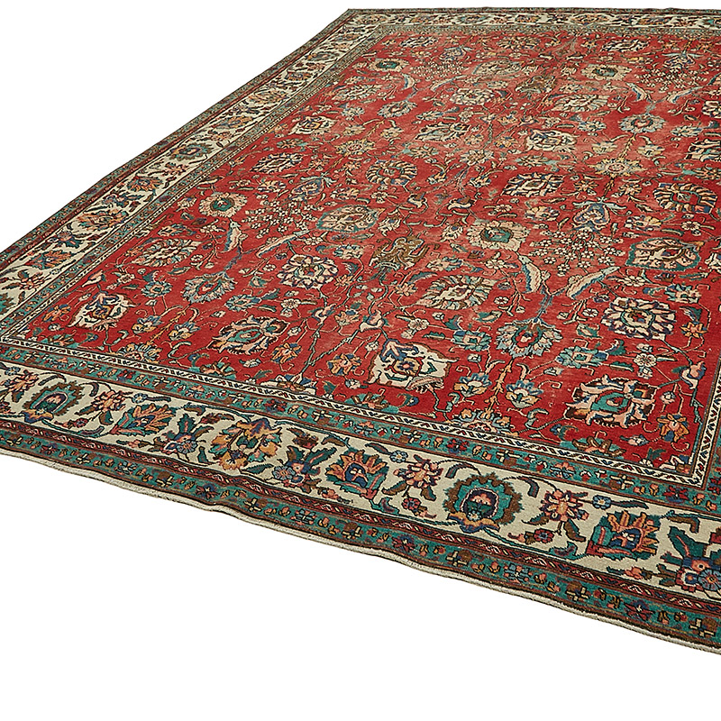 El Dokuma Vintage Halı - 280 cm x 386 cm - K0091126