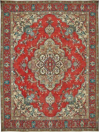 El Dokuma Vintage Halı - 292 cm x 386 cm