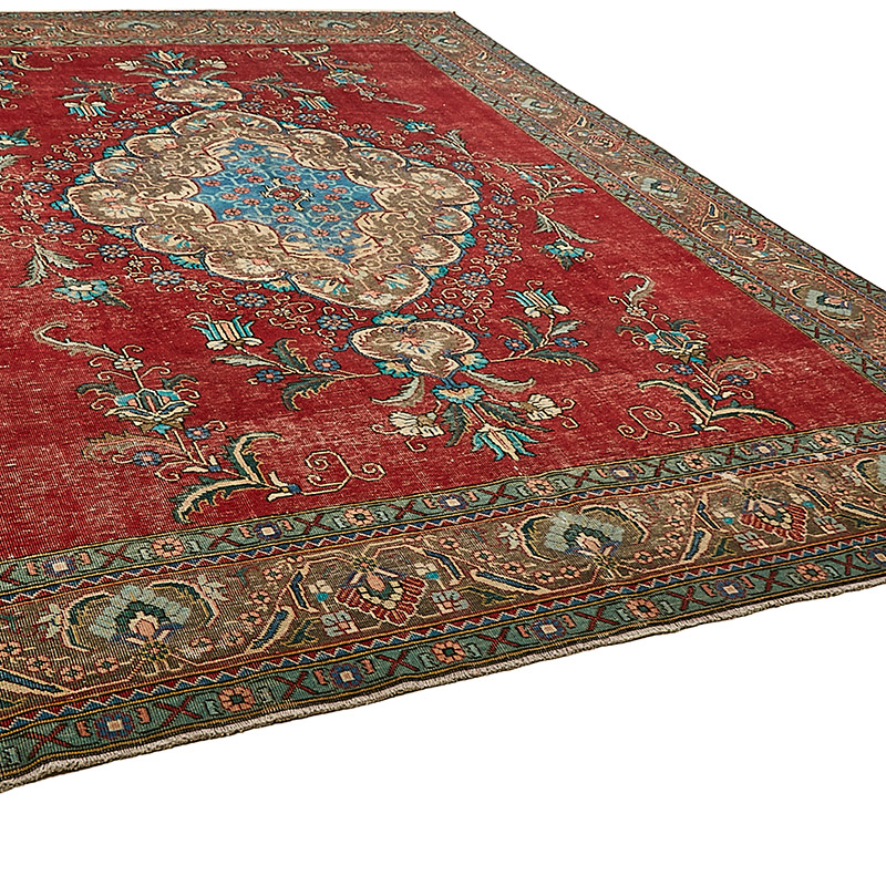 Alfombra Oriental Vintage Anudada a Mano - 303 cm x 392 cm - K0091128