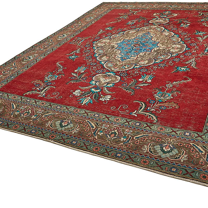 Alfombra Oriental Vintage Anudada a Mano - 303 cm x 392 cm - K0091128