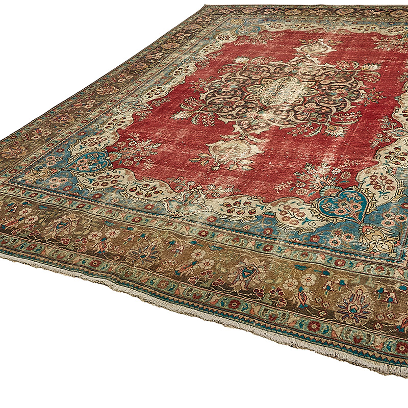El Dokuma Vintage Halı - 293 cm x 387 cm - K0091129