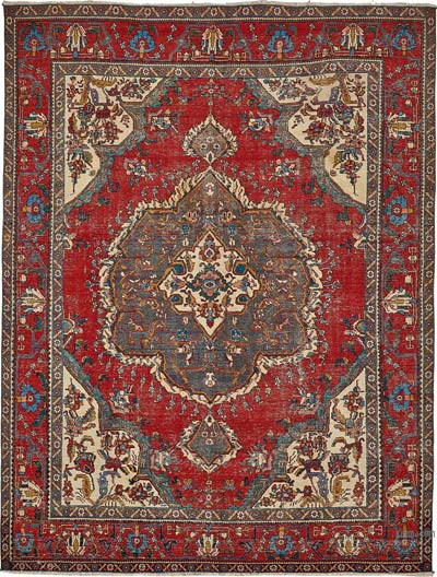 El Dokuma Vintage Halı - 295 cm x 380 cm