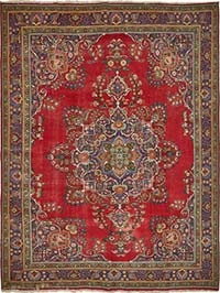 Alfombra Oriental Vintage Anudada a Mano - 291 cm x 387 cm