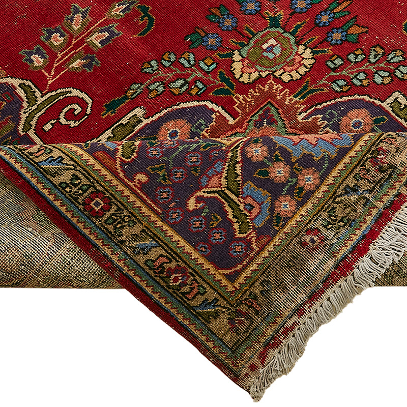 Vintage Hand-Knotted Oriental Rug - 9' 7" x 12' 8" (115" x 152") - K0091132