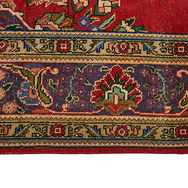 Vintage Hand-Knotted Oriental Rug - 9' 7" x 12' 8" (115" x 152") - K0091132