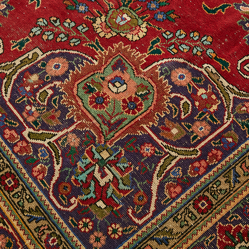 Vintage Hand-Knotted Oriental Rug - 9' 7" x 12' 8" (115" x 152") - K0091132