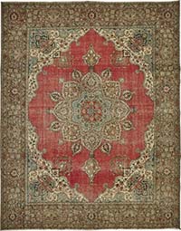 Alfombra Oriental Vintage Anudada a Mano - 308 cm x 397 cm