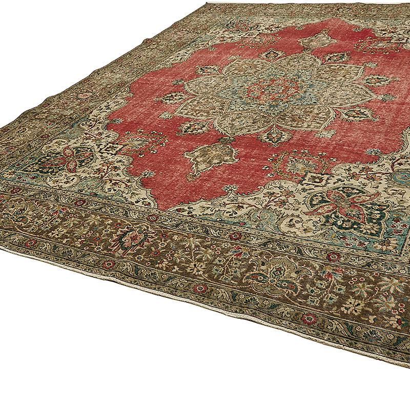 El Dokuma Vintage Halı - 308 cm x 397 cm - K0091133