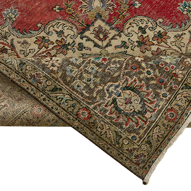 El Dokuma Vintage Halı - 308 cm x 397 cm - K0091133