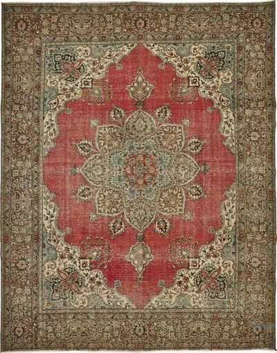 Vintage Hand-Knotted Oriental Rug - 10' 1" x 13'  (121" x 156")
