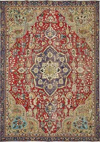 Vintage Hand-Knotted Oriental Rug - 8'  x 11' 1" (96" x 133")