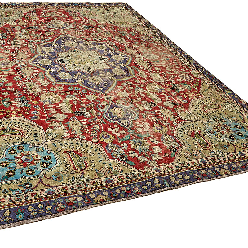 El Dokuma Vintage Halı - 244 cm x 337 cm - K0091134