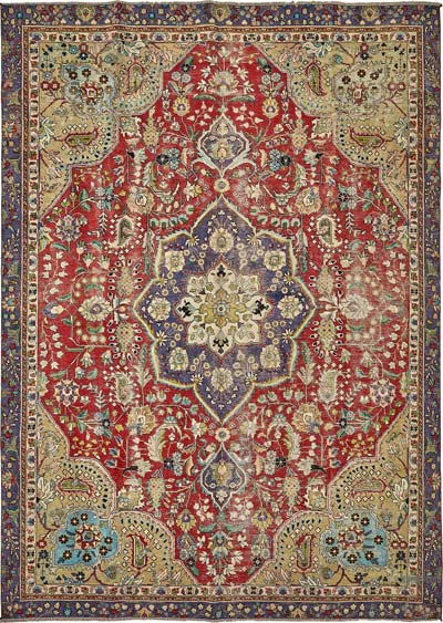 El Dokuma Vintage Halı - 244 cm x 337 cm