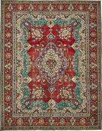 Alfombra Oriental Vintage Anudada a Mano - 300 cm x 385 cm