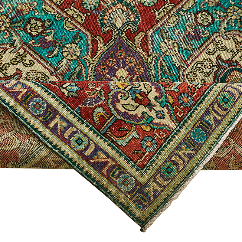 Alfombra Oriental Vintage Anudada a Mano - 300 cm x 385 cm - K0091136