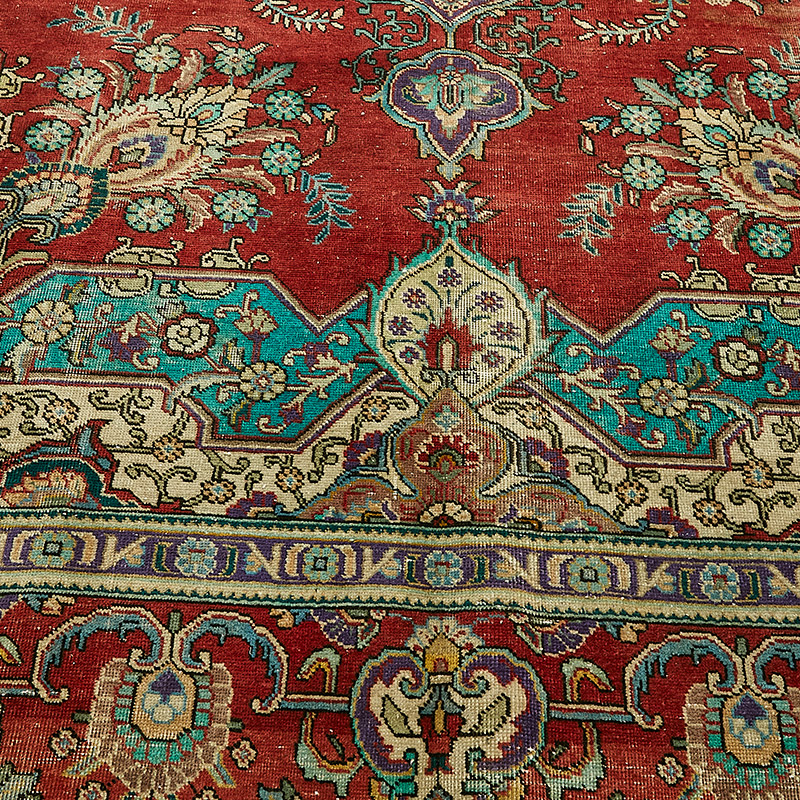 Alfombra Oriental Vintage Anudada a Mano - 300 cm x 385 cm - K0091136