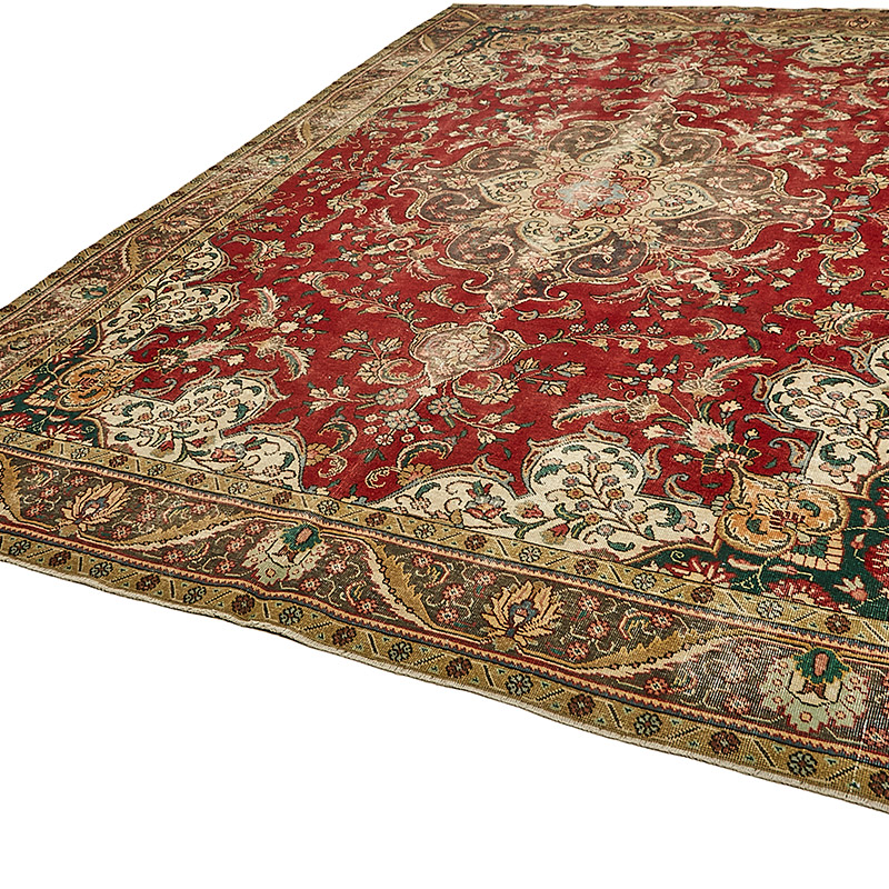 El Dokuma Vintage Halı - 288 cm x 396 cm - K0091137
