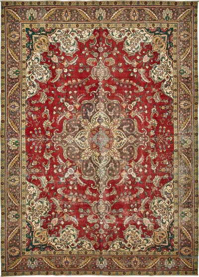 El Dokuma Vintage Halı - 288 cm x 396 cm