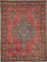 Alfombra Oriental Vintage Anudada a Mano - 290 cm x 380 cm