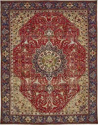 Alfombra Oriental Vintage Anudada a Mano - 274 cm x 363 cm