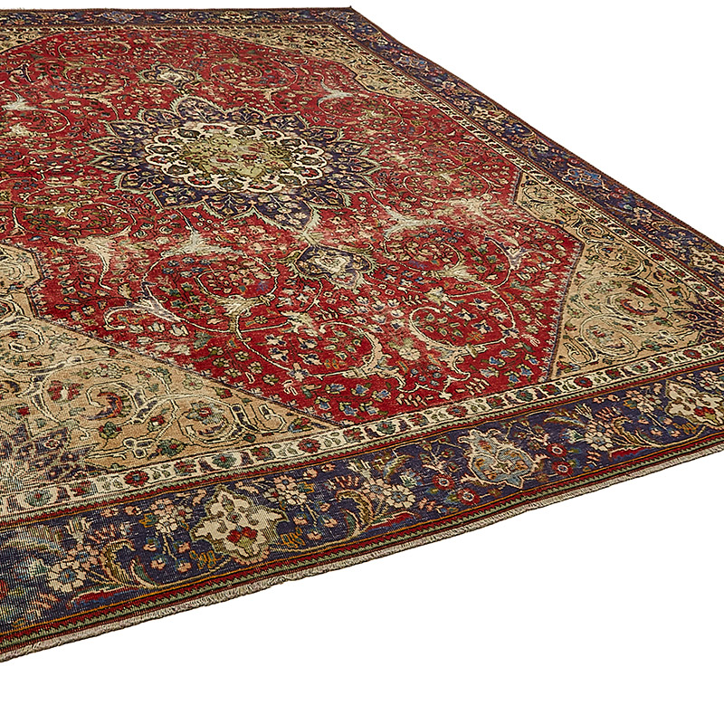Alfombra Oriental Vintage Anudada a Mano - 274 cm x 363 cm - K0091139