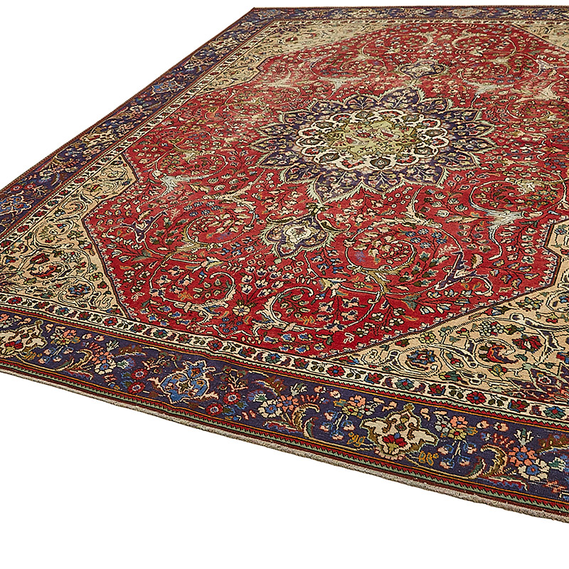 Alfombra Oriental Vintage Anudada a Mano - 274 cm x 363 cm - K0091139