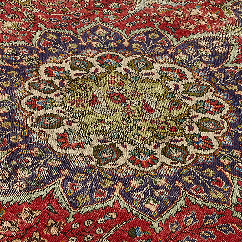 Alfombra Oriental Vintage Anudada a Mano - 274 cm x 363 cm - K0091139