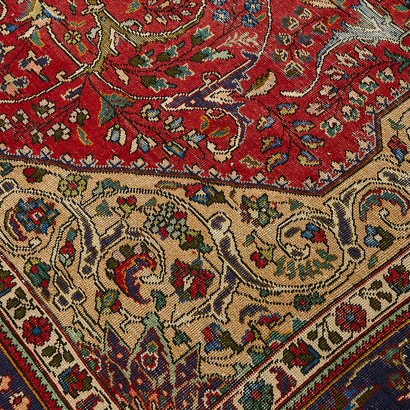 Alfombra Oriental Vintage Anudada a Mano - 274 cm x 363 cm - K0091139