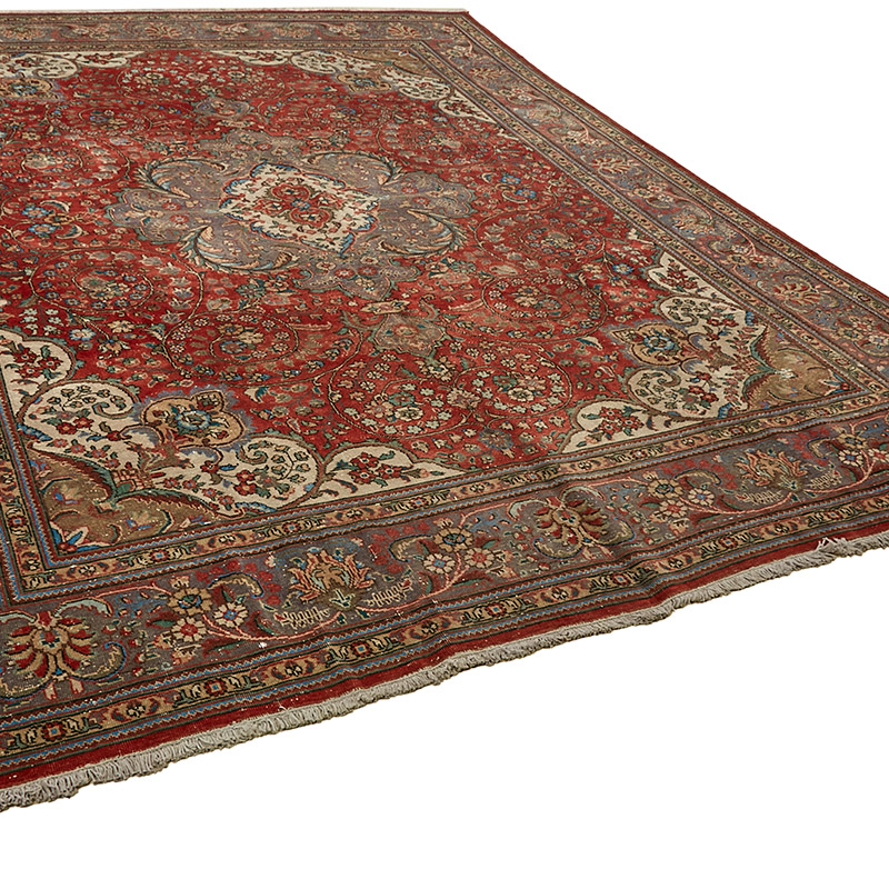 Vintage Hand-Knotted Oriental Rug - 9' 5" x 12' 3" (113" x 147") - K0091142