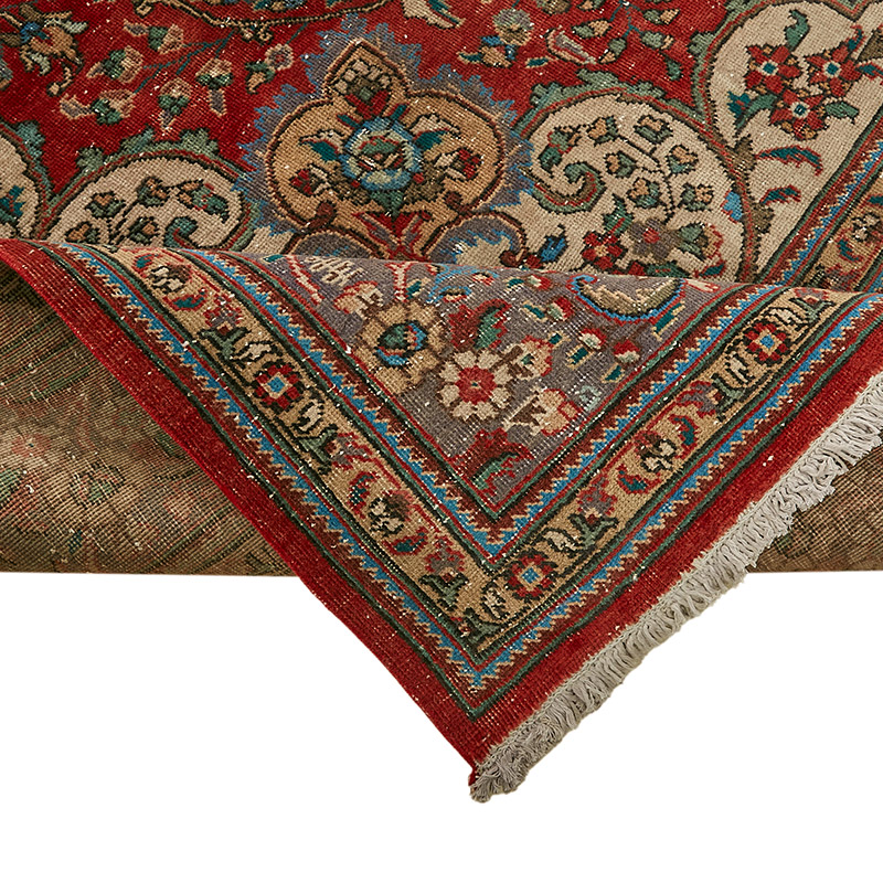 Vintage Hand-Knotted Oriental Rug - 9' 5" x 12' 3" (113" x 147") - K0091142