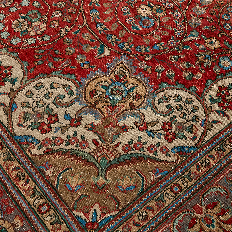 Vintage Hand-Knotted Oriental Rug - 9' 5" x 12' 3" (113" x 147") - K0091142