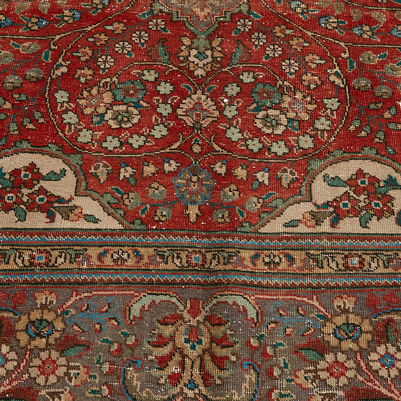 Vintage Hand-Knotted Oriental Rug - 9' 5" x 12' 3" (113" x 147") - K0091142