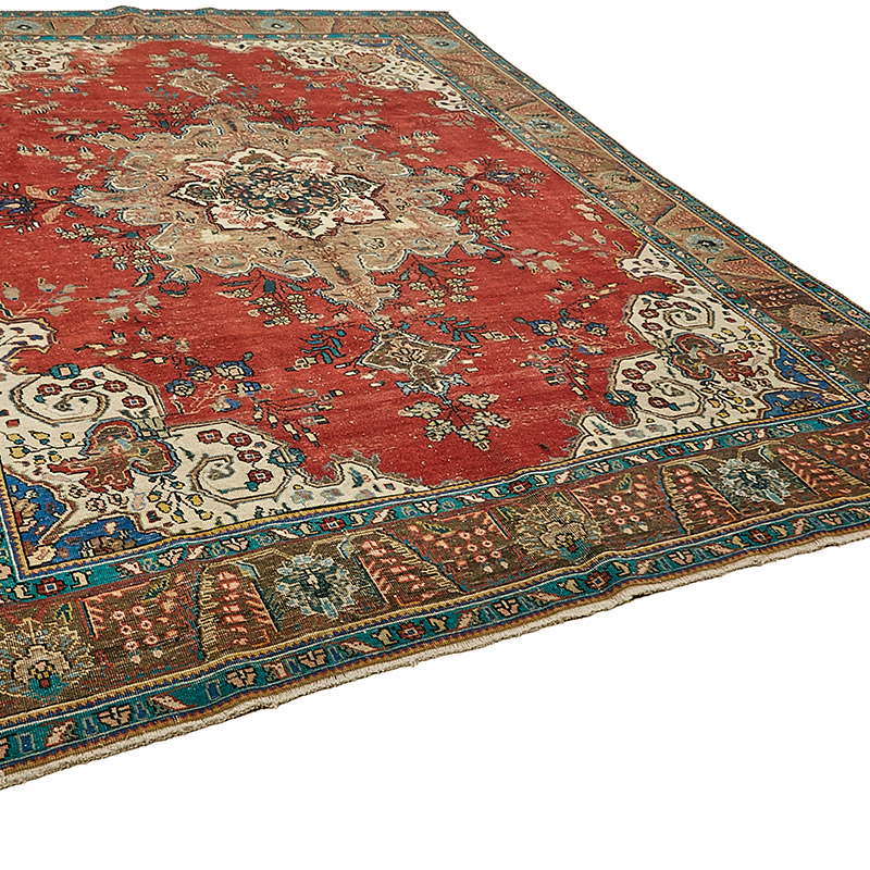 El Dokuma Vintage Halı - 286 cm x 374 cm - K0091143