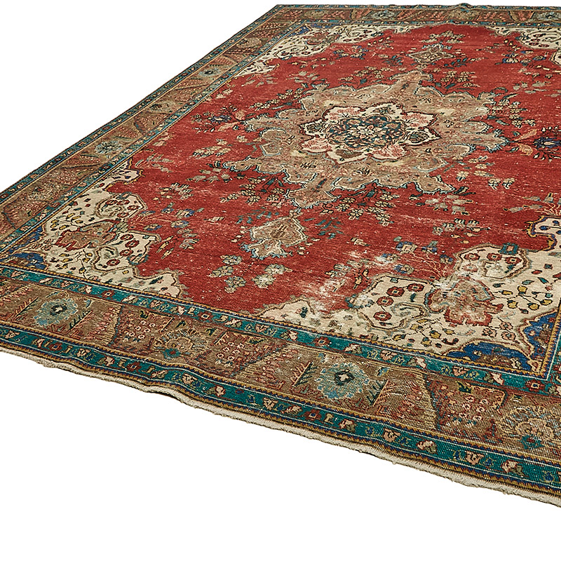 El Dokuma Vintage Halı - 286 cm x 374 cm - K0091143