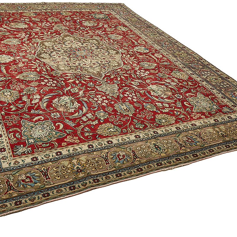 El Dokuma Vintage Halı - 292 cm x 387 cm - K0091144