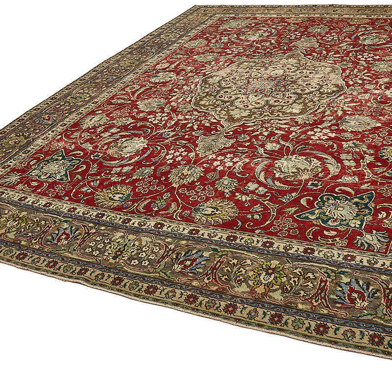 El Dokuma Vintage Halı - 292 cm x 387 cm - K0091144