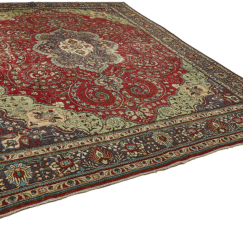 Alfombra Oriental Vintage Anudada a Mano - 300 cm x 390 cm - K0091147