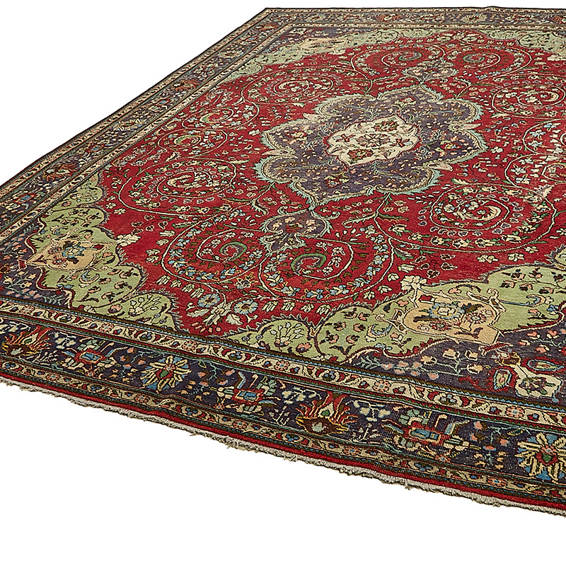 Alfombra Oriental Vintage Anudada a Mano - 300 cm x 390 cm - K0091147