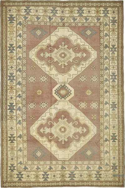 Alfombra Vintage Turca Anudada a Mano - 230 cm x 342 cm