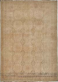 Vintage Hand-Knotted Oriental Rug - 6' 9" x 9' 1" (81" x 109")
