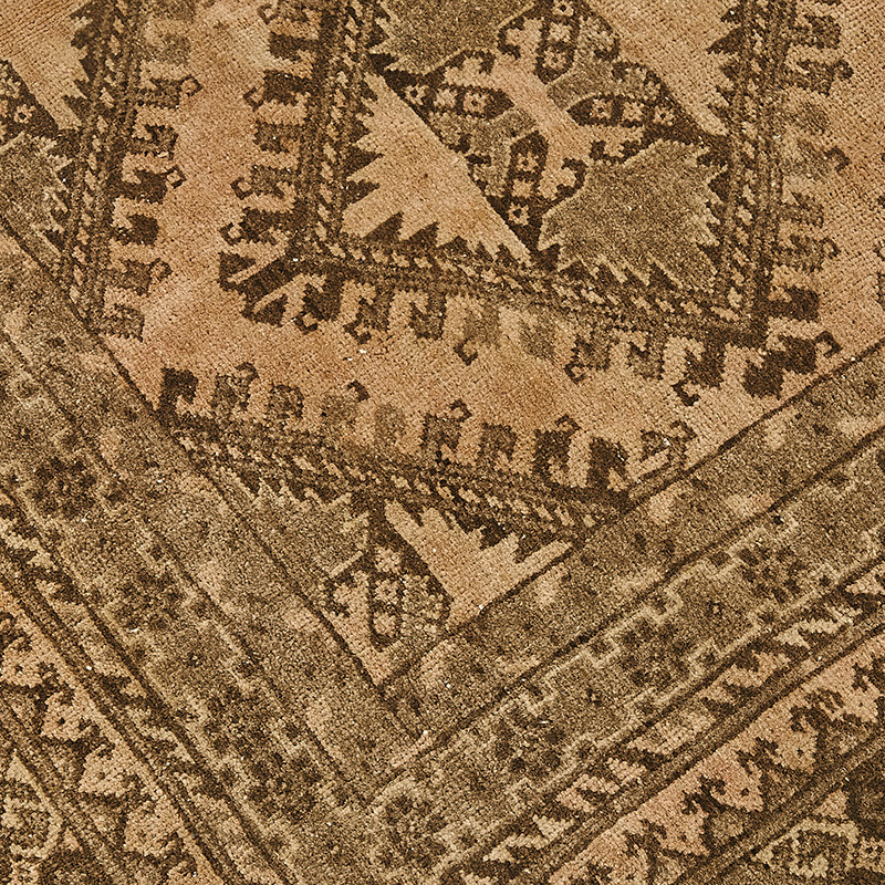 Vintage Hand-Knotted Oriental Rug - 6' 7" x 8' 8" (79" x 104") - K0091156