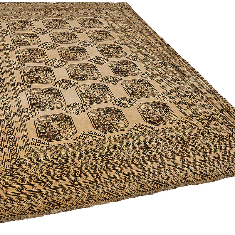 Vintage Hand-Knotted Oriental Rug - 6' 11" x 9' 2" (83" x 110") - K0091157