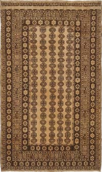 Vintage Hand-Knotted Oriental Rug - 4' 11" x 8' 5" (59" x 101")