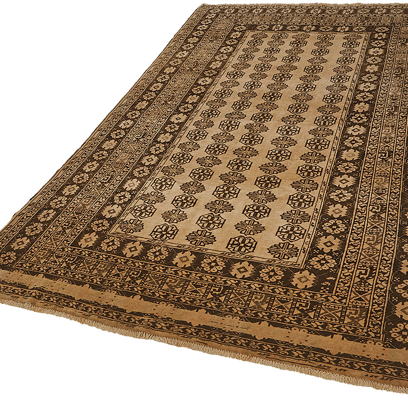 Vintage Hand-Knotted Oriental Rug - 4' 11" x 8' 5" (59" x 101") - K0091159