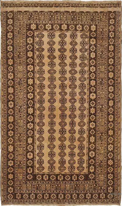 El Dokuma Vintage Halı - 150 cm x 257 cm